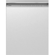 Bosch 300 Series EVO X 24 Inch Recessed Handle Dishwasher: Stainless Steel