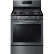 Samsung 30" Black Stainless Steel Gas Sealed Burner Range - Convection