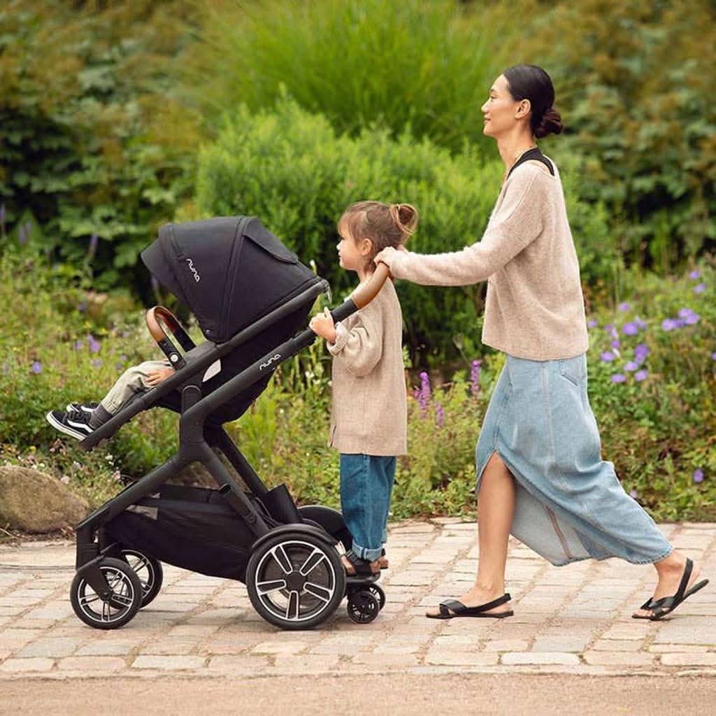 NUNA DEMI Next Stroller with Rider Board Biscotti — thumbnail 4