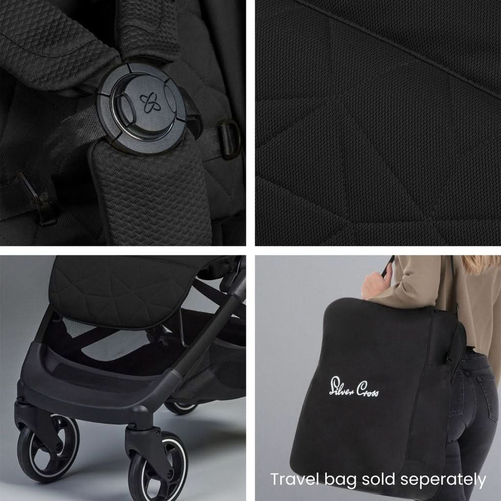 Silver Cross Clic Compact Stroller Black — thumbnail 14