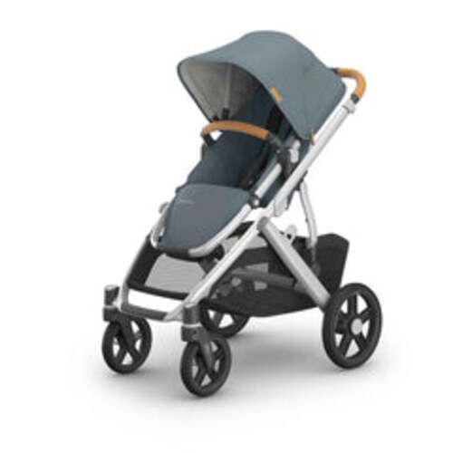 UPPAbaby Vista V3 Stroller Declan: Oat Mlange / Silver Frame / Chestnut Leather