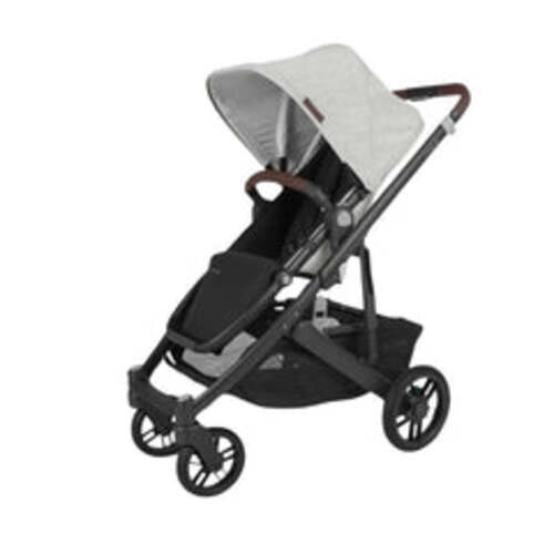 UPPAbaby CRUZ V2 Stroller Anthony (white and grey chenille carbon frame chest...