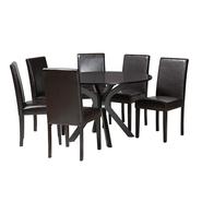 Baxton studio pinardarkbrown7pcdiningset 1