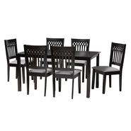Baxton studio rh389cgreydarkbrown7pcdiningset 1