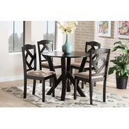 Baxton studio rionasanddarkbrown5pcdiningset 1