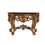 Infinity furniture import fon110blackmarbleconsole 1