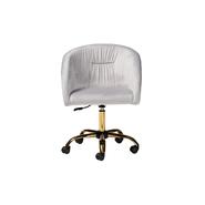 Baxton studio dc168grayvelvetgoldofficechair 1