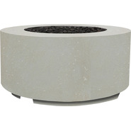 XO XOFRND36LS Fire Pit Round Cyl Inchder 36 Inch Limestone NG (LP kit Include...
