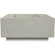 XO XOFSQR3636LS Fire Pit Square 36 Inch x 36 Inch Limestone NG (LP kit Includ...