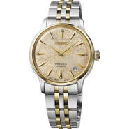 Seiko Presage Cocktail Time Automatic Watch - Two Tone Stainless/Gold