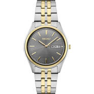 Seiko Essentials Collection Quartz Watch - Two Tone Stainless/Gray