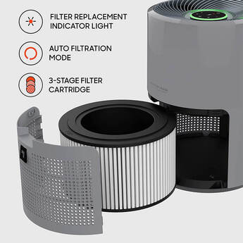 Sharper Image Purify 9 Whole Room True HEPA Air Purifier — thumbnail 6