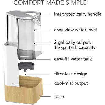 Sharper Image Ultrasonic Humidifier — thumbnail 2