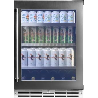 Danby SPRBC052D3SS Silhouette Pro 24 Inch Under Counter Beverage Centrer: Stainless Stainless Steel