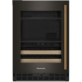 KitchenAid KUBL524SBE 24 Inch Built-In Undercounter Dual Zone Beverage Center Black Ore — thumbnail 10