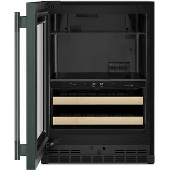 KitchenAid KUBL524SJP 24 Inch Built-In Undercounter Dual Zone Beverage Center Juniper — thumbnail 2