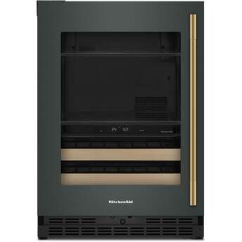 KitchenAid KUBL524SJP 24 Inch Built-In Undercounter Dual Zone Beverage Center Juniper — thumbnail 8