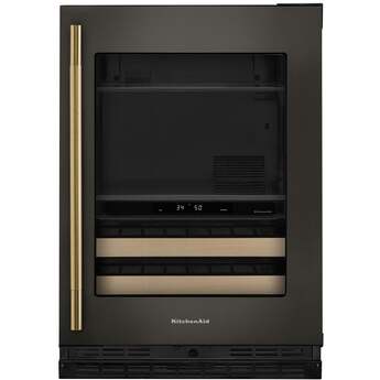 KitchenAid KUBR524SBE 24 Inch Built-In Undercounter Dual Zone Beverage Center Black Ore — thumbnail 7