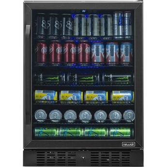 NewAir NBC177BS00  24 Inch Black Stainless Steel Freestanding or Built In Beverage Center