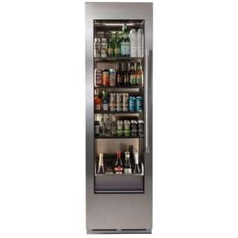 Perlick CR24B24LL 24 Inch Column Beverage, Single Zone, Glass Overlay Ready: Panel Panel Ready
