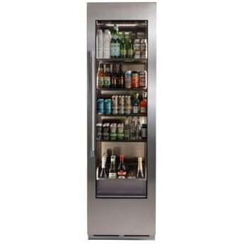 Perlick CR24B24RL 24 Inch Column Beverage, Single Zone, Glass Overlay Ready: Panel