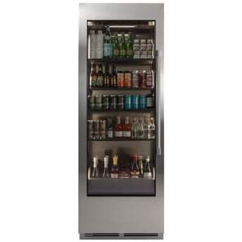 Perlick CR30B24LL 30 Inch Column Beverage, Single Zone, Glass Overlay Ready: Panel Panel Ready Glass Door