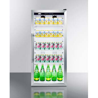 Summit SCR1006 22 Inch Stainless Steel Freestanding Beverage Center — thumbnail 6