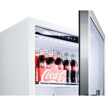 Summit SCR1006 22 Inch Stainless Steel Freestanding Beverage Center — thumbnail 8