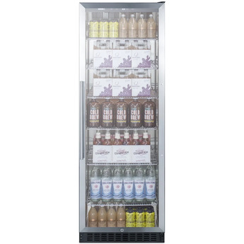 Summit SCR1401CSS 24 Inch Stainless Steel Freestanding Beverage Center — thumbnail 4