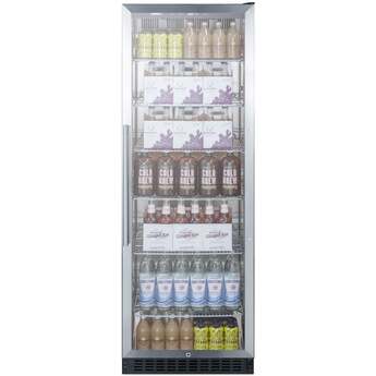 Summit SCR1401CSS 24 Inch Stainless Steel Freestanding Beverage Center — thumbnail 5