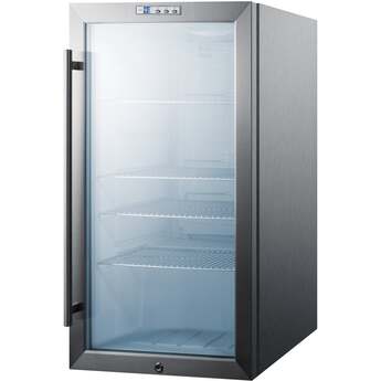 Summit SCR486LCSS 19 Inch Stainless Steel Freestanding Beverage Center — thumbnail 4