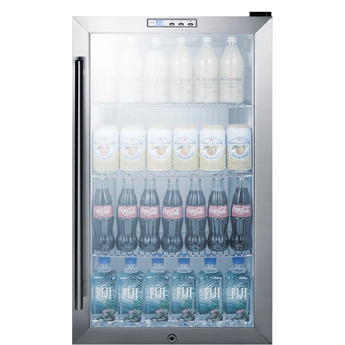 Summit SCR486LCSS 19 Inch Stainless Steel Freestanding Beverage Center — thumbnail 5