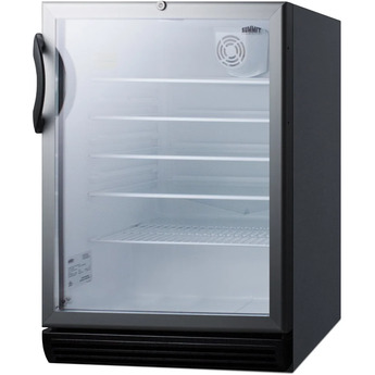 Summit SCR600BGLADA 24 Inch Aluminum Freestanding Beverage Center — thumbnail 3