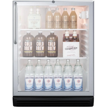Summit SCR600BGLBITBADA 24 Inch Stainless Steel Freestanding or Built In Beverage Center — thumbnail 4
