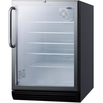 Summit SCR600BGLBITBADA 24 Inch Stainless Steel Freestanding or Built In Beverage Center — thumbnail 5