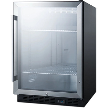 Summit SCR610BL 24 Inch Stainless Steel Freestanding or Built In Beverage Center — thumbnail 5