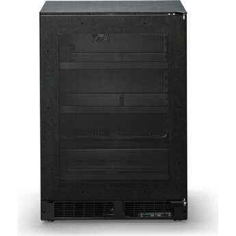 Viking 24 Inch Built-In Undercounter Beverage Center with 18 Wine Bottle Capacity, 162 Can Capacity, 3-in-1 Convertible Glide-Out Shelves, UV-Resistant Argon-Filled Glass Door, Sabbath Mode, and ENERGY STAR® Certified: Panel Ready Glass Door — thumbnail 5