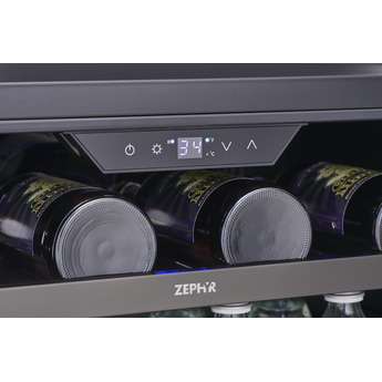 Zephyr PRB24C01BBSG 24 Inch Black Stainless Steel Freestanding or Built In Beverage Center — thumbnail 9