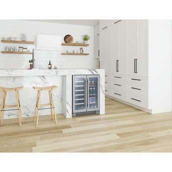 Zephyr PRWB24C32BG 24 Inch Stainless Steel Freestanding or Built In Beverage Center — thumbnail 17