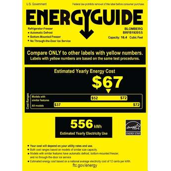 Blomberg 30" 16.4 cu. ft. Stainless Steel Built-In Bottom Freezer Refrigerator - Energy Star — thumbnail 2