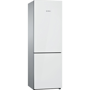 Bosch B10CB81NVW 800 Series 24 Inch White Counter Depth Bottom Freezer Refrigerator