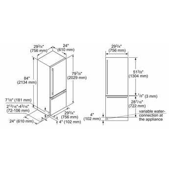 Bosch Benchmark B30BB935SS 30 Inch Counter Depth Bottom Freezer Refrigerator, i — thumbnail 16