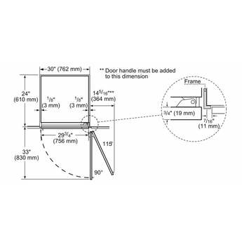 Bosch Benchmark B30BB935SS 30 Inch Counter Depth Bottom Freezer Refrigerator, i — thumbnail 8