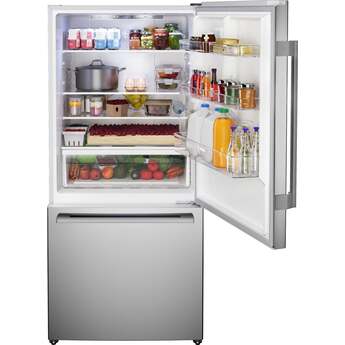 Bosch 33 Inch 100 Series Counter Depth Bottom Mount Refrigerator: Stainless Steel — thumbnail 16