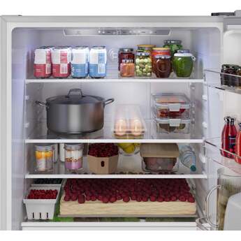 Bosch 33 Inch 100 Series Counter Depth Bottom Mount Refrigerator: Stainless Steel — thumbnail 5