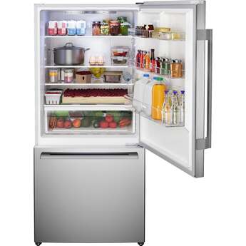 Bosch 33 Inch 100 Series Counter Depth Bottom Mount Refrigerator: Stainless Steel — thumbnail 8