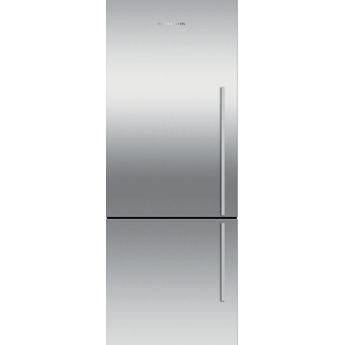 Fisher Paykel Series 7 Contemporary 25" 13.5 cu. ft. Stainless Steel Counter Depth Bottom Freezer Refrigerator with Ice Maker - Left Hinge