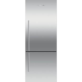 Fisher Paykel Series 7 Contemporary 25" 13.5 cu. ft. Stainless Steel Counter Depth Bottom Freezer Refrigerator with Ice Maker - Right Hinge