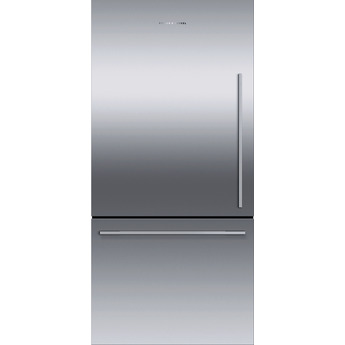 Fisher Paykel Series 7 Contemporary 32" 17.1 cu. ft. Stainless Steel Counter Depth Bottom Freezer Refrigerator with Ice Maker - Left Hinge - Energy Star