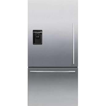 Fisher Paykel Active Smart 31" 17.1 cu.ft. Stainless Steel Counter Depth Bottom Freezer Refrigerator - Left Hinge - Energy Star